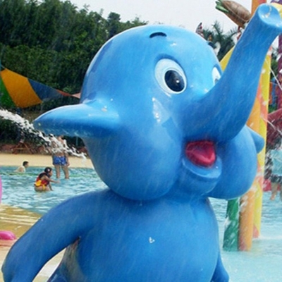 Piccolo gioco dell'acqua dell'elefante dello spruzzo, struttura del gioco delle fontane dell'acqua, attrezzatura del parco dello spruzzo
