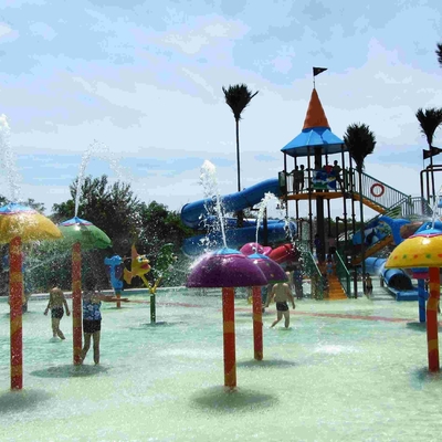 Gioco dell'acqua del gruppo del fungo dello spruzzo, attrezzatura del parco dell'acqua dello spruzzo su misura