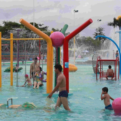Gioco su misura dell'acqua della colonna di colore di acqua dell'icona dello spruzzo, attrezzatura del parco dell'acqua per gli adulti dei bambini