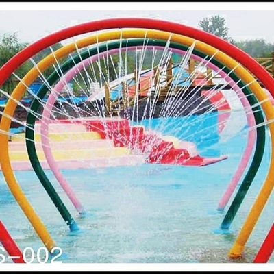 Gioco dell'acqua della porta dell'arcobaleno, attrezzatura del parco dell'acqua dello spruzzo, struttura del gioco delle fontane per il parco dell'acqua dei bambini