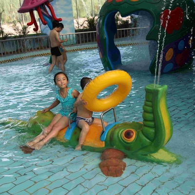 Attrezzatura di Sprayground dell'acqua del gioco dell'acqua del coccodrillo dello spruzzo per il parco dell'acqua