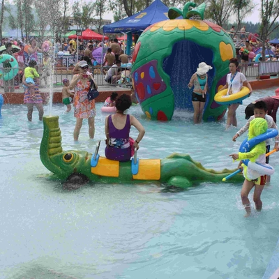 Attrezzatura di Sprayground dell'acqua del gioco dell'acqua del coccodrillo dello spruzzo per il parco dell'acqua
