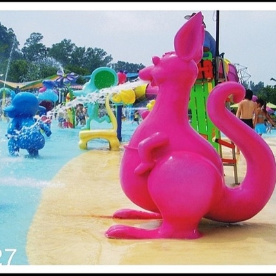 Gioco dell'acqua di Sprayground dell'acqua del canguro, attrezzatura dello spruzzo del campo da giuoco dell'acqua su misura