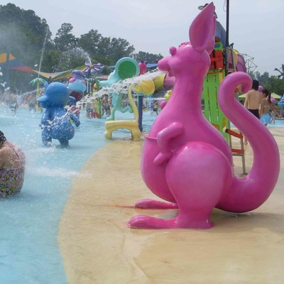 Gioco dell'acqua di Sprayground dell'acqua del canguro, attrezzatura dello spruzzo del campo da giuoco dell'acqua su misura