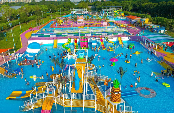 Parco acquatico Studio di fattibilità Parco giochi d'acqua per bambini Attrezzature per giochi d'acqua