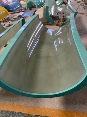 Aqua Aqua Loop corpo scivoli in fibra di vetro per piscine Vison attrezzature per parchi acquatici