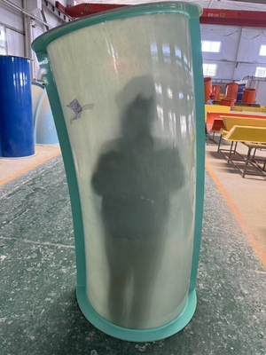 Aqua Aqua Loop corpo scivoli in fibra di vetro per piscine Vison attrezzature per parchi acquatici