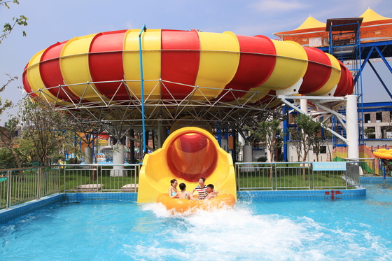 acquascivoli giganti dello spazio degli acquascivoli della vetroresina del parco dell'acqua di divertimento della piattaforma di 16m