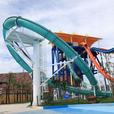 Scivoli acquatici in fibra di vetro trasparenti personalizzati Aqua Loop con zincatura a caldo