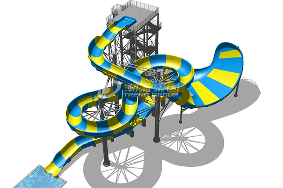 Piattaforma magica 20m degli acquascivoli della vetroresina della coperta di volo per il progetto del parco a tema