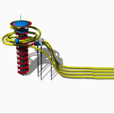 L'acquascivolo di plastica adulto commerciale del prodotto/vetroresina del waterpark di combinantion fa scorrere