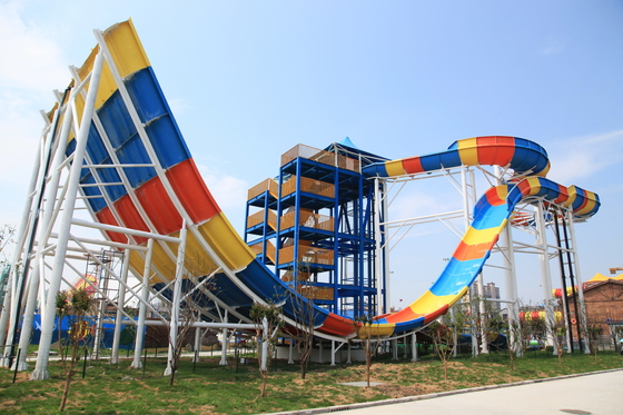 Resina gigante di Ashland/DSM degli acquascivoli della vetroresina del boomerang, altezza della piattaforma di 18.75m