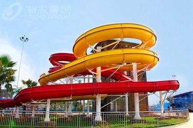 Altezza divertente della diapositiva 11m Latform di spirale di fine dell'acciaio inossidabile, corpo dello scorrevole di 6-8mm