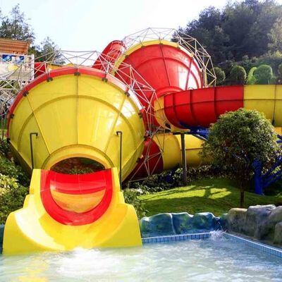 VISON Tantrum Valley 14,6m Slide acquatico in fibra di vetro UV-stabilizzato ad alta capacità per parchi acquatici
