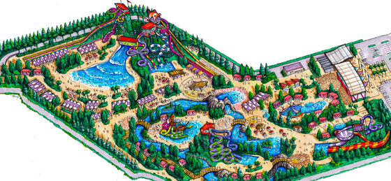 La progettazione concettuale di Waterpark, parchi dell'acqua progetta/parco su misura dell'acqua