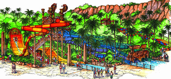 La progettazione concettuale di Waterpark, parchi dell'acqua progetta/parco su misura dell'acqua
