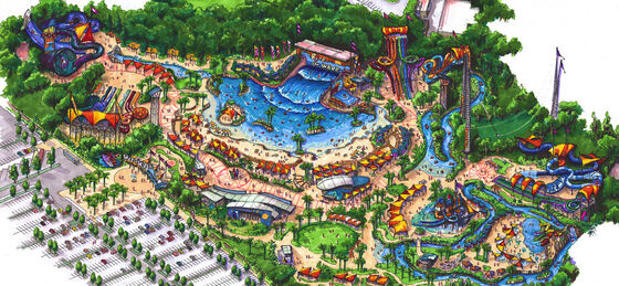La progettazione concettuale di Waterpark, parchi dell'acqua progetta/parco su misura dell'acqua