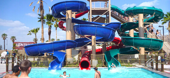 Slide idraulico a spirale su misura a più corsie per parchi acquatici - Produttore certificato SGS