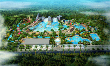 Tenda il progetto Waterpark della sorgente calda, attrezzatura del parco dell'acqua della vetroresina/progetto su misura del parco dell'acqua