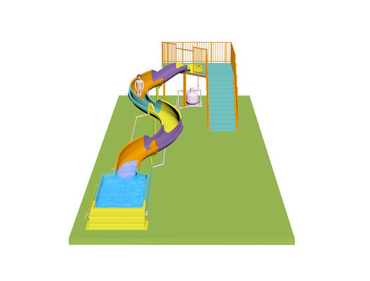 Scivoli a spirale per bambini per il parco acquatico