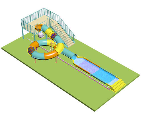 Disegni di scivolo per bambini Disegni d'acqua per parco acquatico Materiale in fibra di vetro