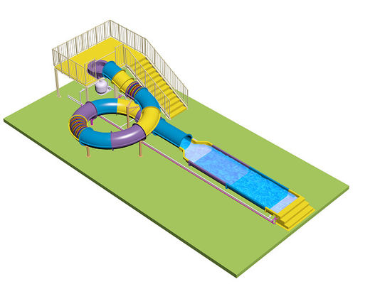 Disegni di scivolo per bambini Disegni d'acqua per parco acquatico Materiale in fibra di vetro