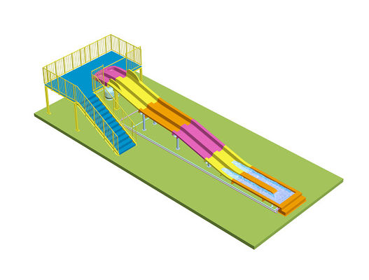 Slide d'acqua arcobaleno per bambini per parco acquatico