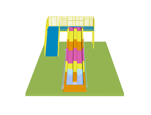 Slide d'acqua arcobaleno per bambini per parco acquatico