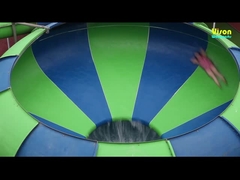 Scivolo Space Bowl in fibra di vetro per il parco a tema