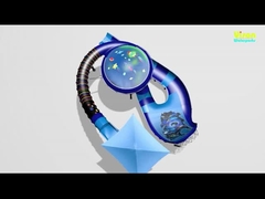 Scivoli d'acqua in fibra di vetro King Cobra con la lunghezza dello scivolo di 112 metri per il parco acquatico